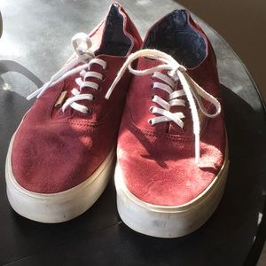 Burgundy/Maroon Suede Vans RARE